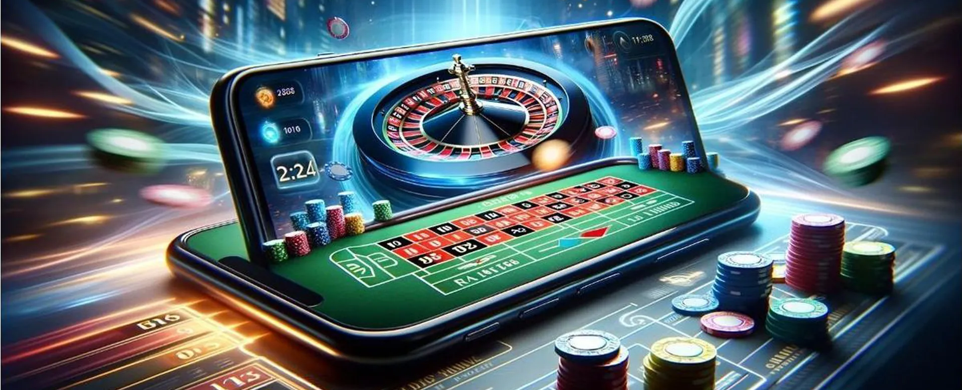 Player enjoying online casino games on a mobile phone after 1win sign in